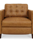 Bridgers - Power Recliner Chair Leather - Tan