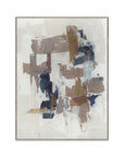Alternative II - 36" x 48" Painting Art by Buddy Whitlock - Blue / Pearl Silver