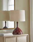Colette - Table Lamp - Burgundy