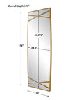 Gentry - Oversized Mirror - Gold