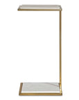 Elevate - Marble Drink Table - White
