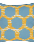Indoor/Outdoor - Gaines Pillow - Yellow With Blue