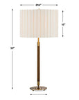 Iliana - Wood Table Lamp - Brass,Gold,Woodtone