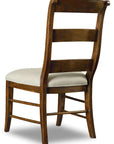 Archivist - Ladderback Side Chair - Beige / Dark Brown