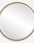 Sutton - Aged Gold Round Mirror