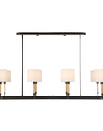 Franconia - 8 Light Pendant - Black / White