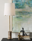 Sepia - Brown Marble Buffet Lamp