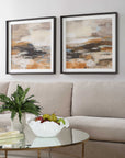 Cinnamon Shore - Framed Prints (Set of 2) - Dark Brown