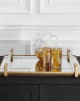 Deki - Mirrored Tray - Gold