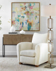Link - Brushed Gold Floor Lamp