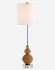 Sienna - Glass Buffet Lamp - Caramel