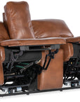 MS - Crosby Zero Gravity Power Console Loveseat With Power Headrest - Brown