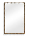Brass Bamboo - Rectangle Mirror - Brass / Gold